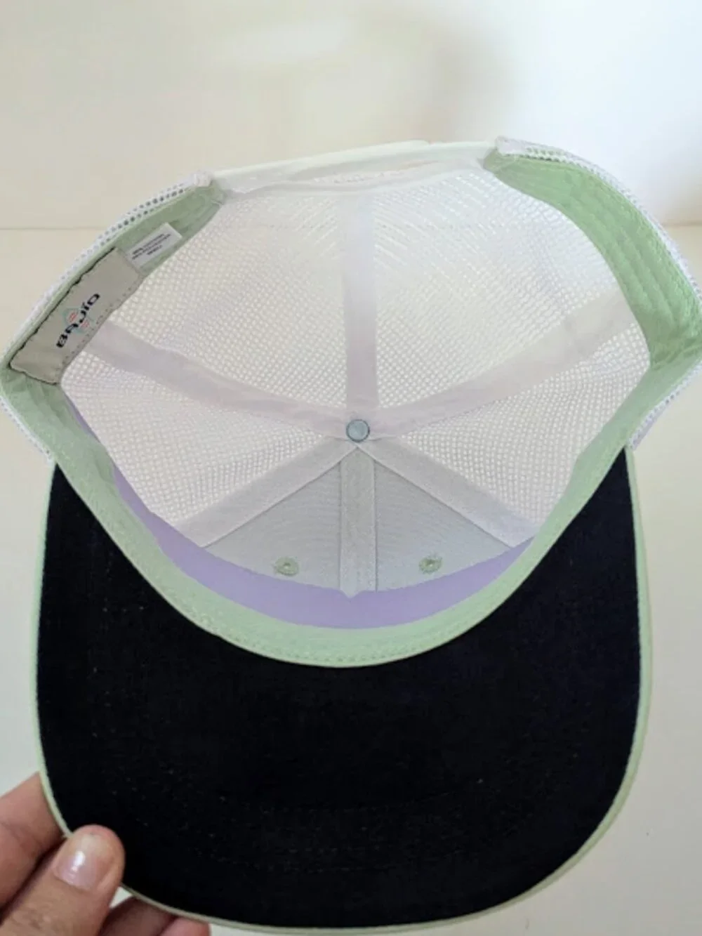 Bajio Sage Green White Mesh Trucker Snapback Hat NWOT